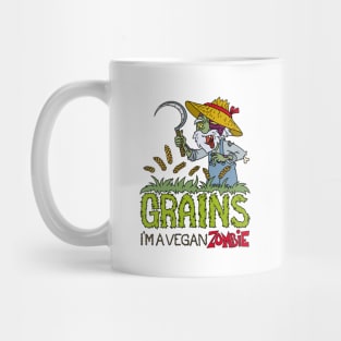 Grains i am a vegan zombie - Halloween Gift Mug